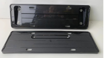 Automobile comfort item - Model 3/Y series - Matte black ABS license plate frame