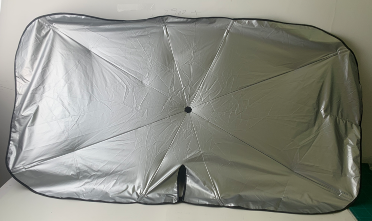 Umbrella-type car sunshade