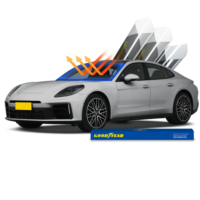 Goodyear Amber 70 Series Nano Ceramic Film | 100% UV Block | 96.7% IR Rejection | HD Magnetic Skin-Care Tint