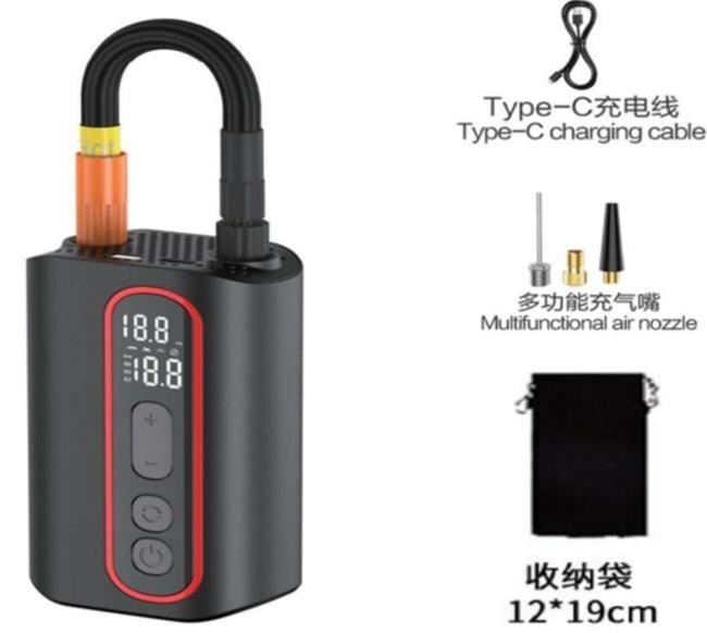 Car-mounted inflation pump - MS22C series - Portable digital inflation pump